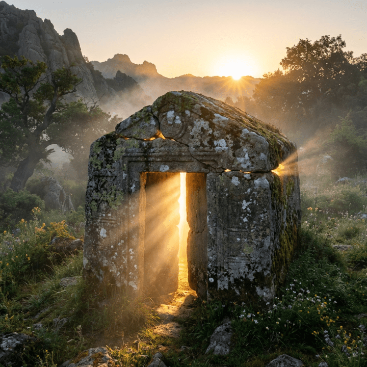 He Arose According To Pattern... From darkness to light.